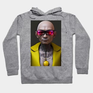 Old Japanese cyberpunk man Hoodie